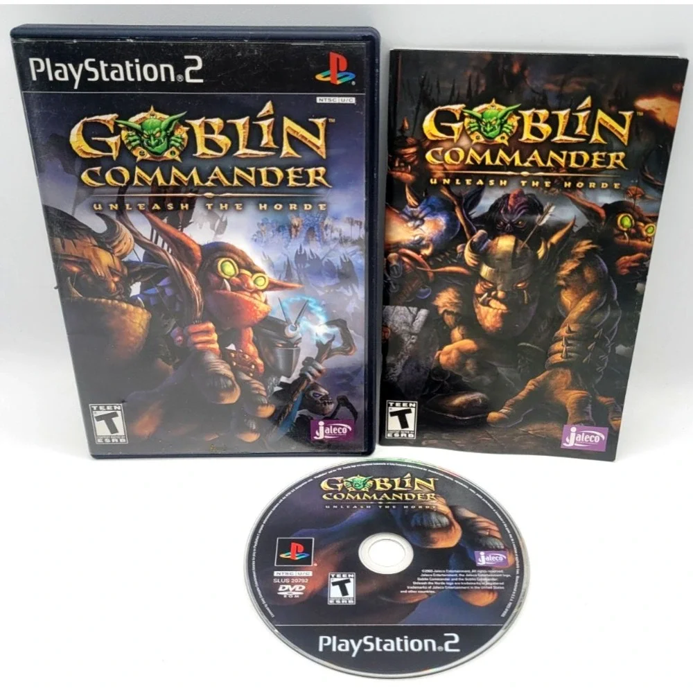 Goblin Commander: Unleash the Horde PS2 PLAYSTATION 2 COMPLETE IN BOX REG CARD